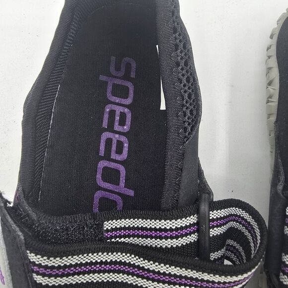Speedo Running Womens Hydro Comfort 10745 Sz 6 Black Purple Running Shoes - Picture 5 of 8